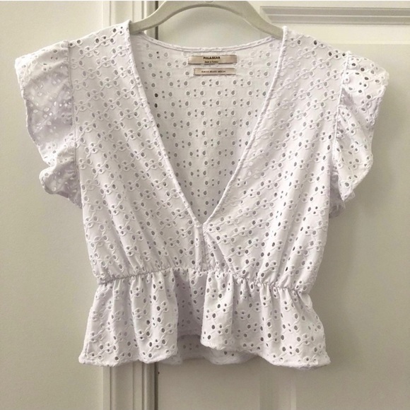 Pull&Bear Peplum Crop Top - Picture 3 of 6